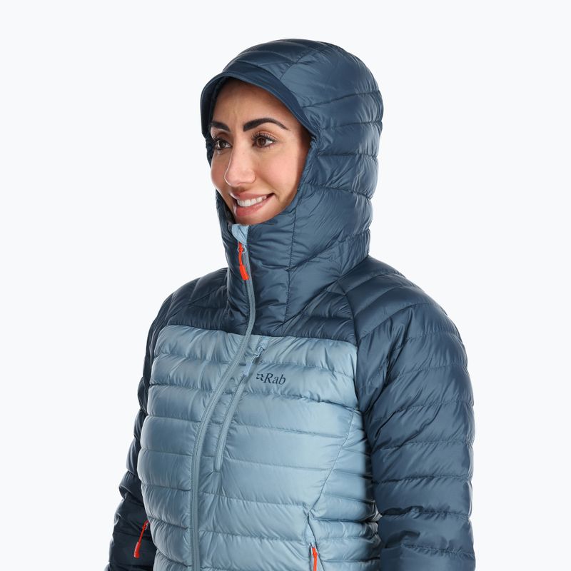 Women's down jacket Rab Microlight Alpine orion blue/citadel 5