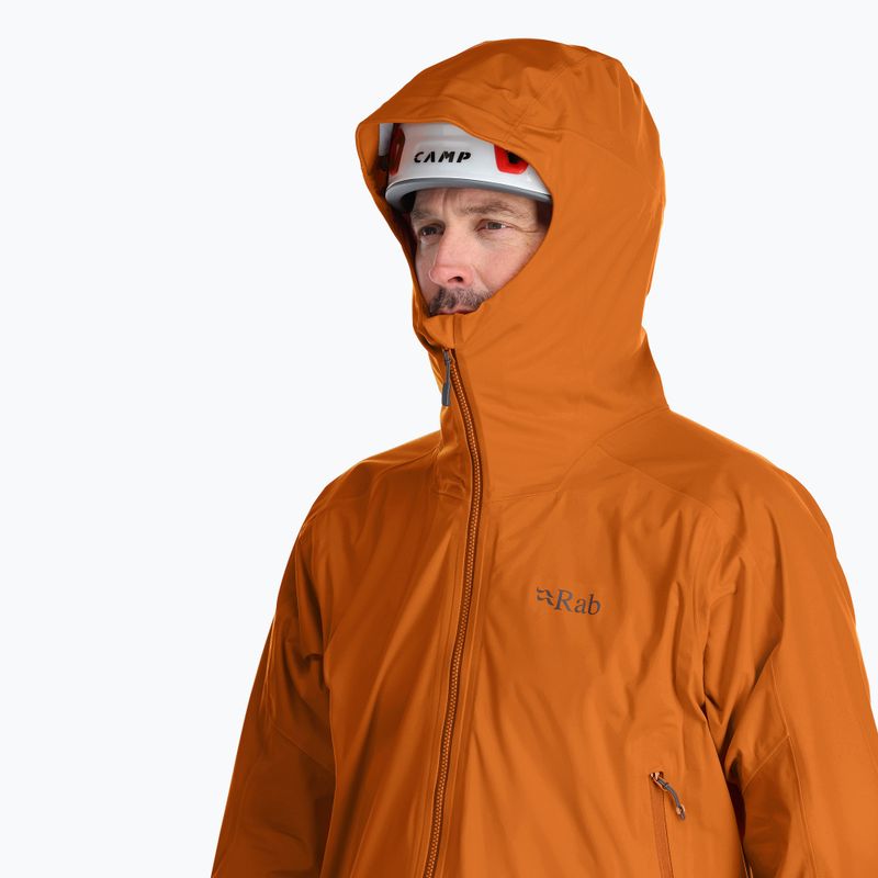 Rab Kinetic Alpine 2.0 marmalade men's rain jacket 4