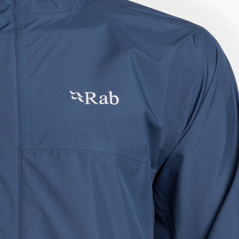 Rab Downpour Eco men's rain jacket blue QWG-82-DIK 6