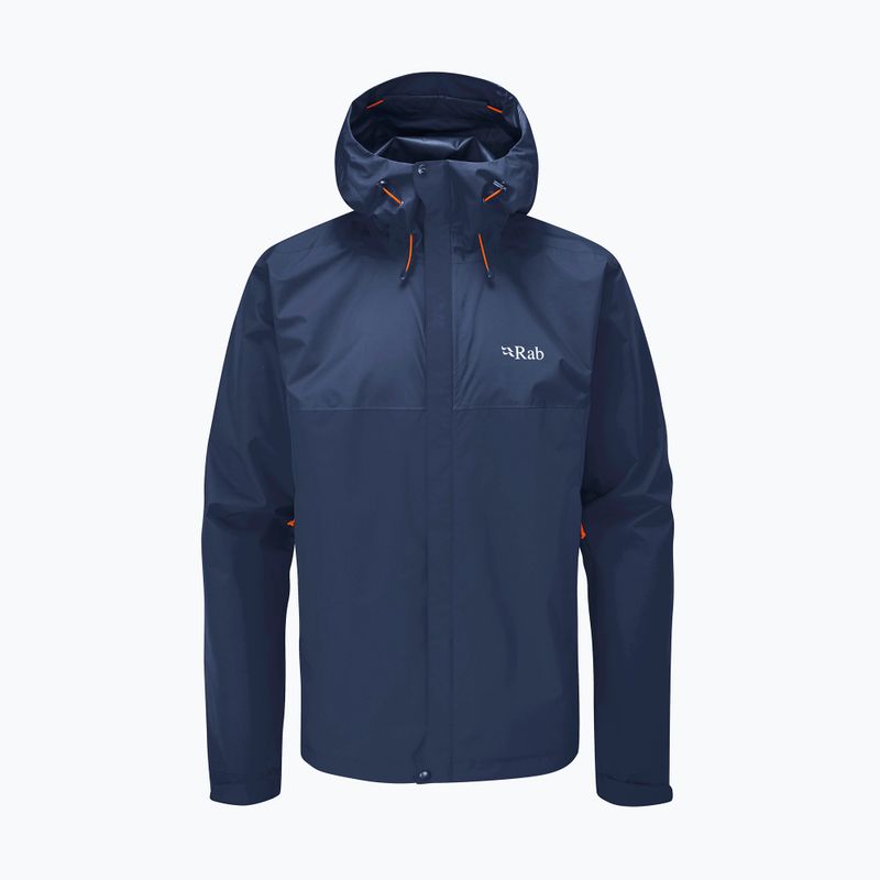 Rab Downpour Eco men's rain jacket blue QWG-82-DIK 7