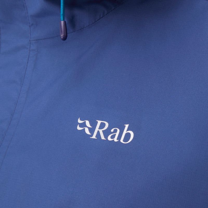 Rab Downpour Eco women's rain jacket navy blue QWG-83 15