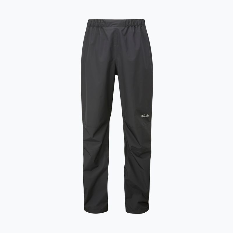 Rab Downpour Eco FZ men's rain trousers black QWG-86