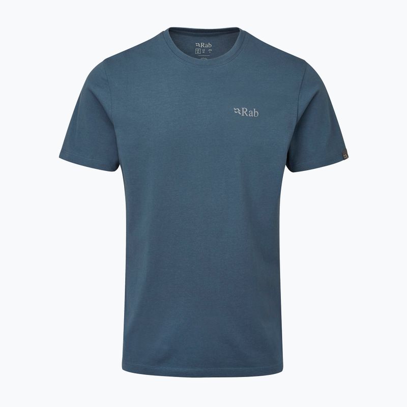 Rab Stance Mountain Peak men's trekking t-shirt blue QCB-66 4