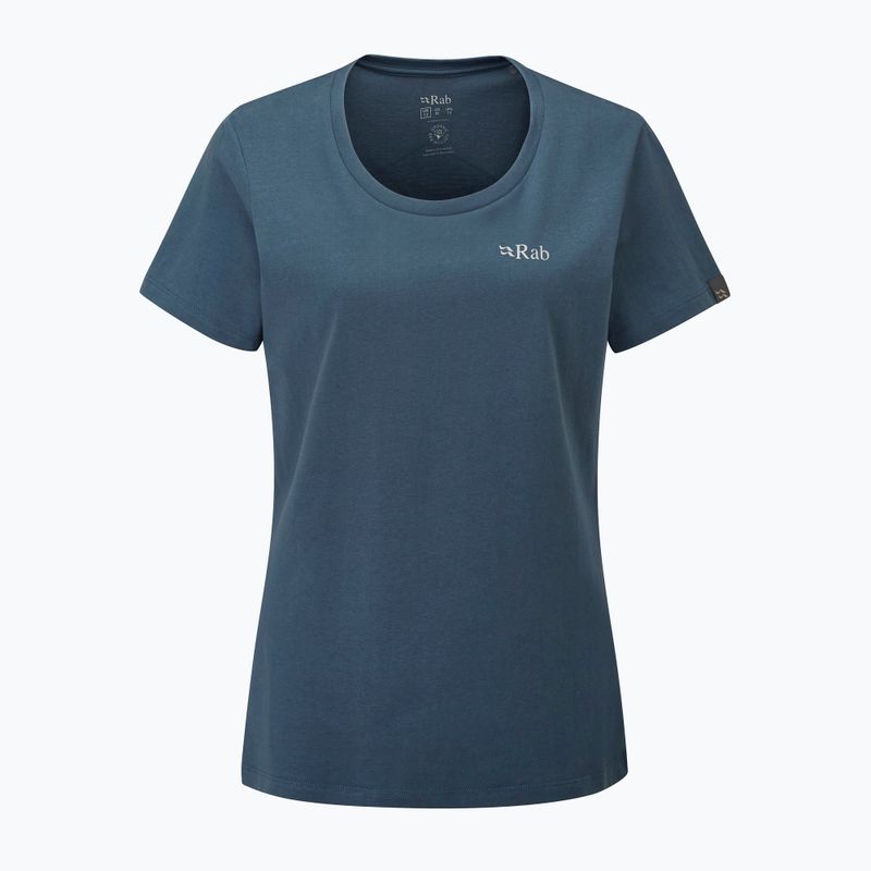 Women's trekking t-shirt Rab Stance Mountain Peak blue QCB-67 4