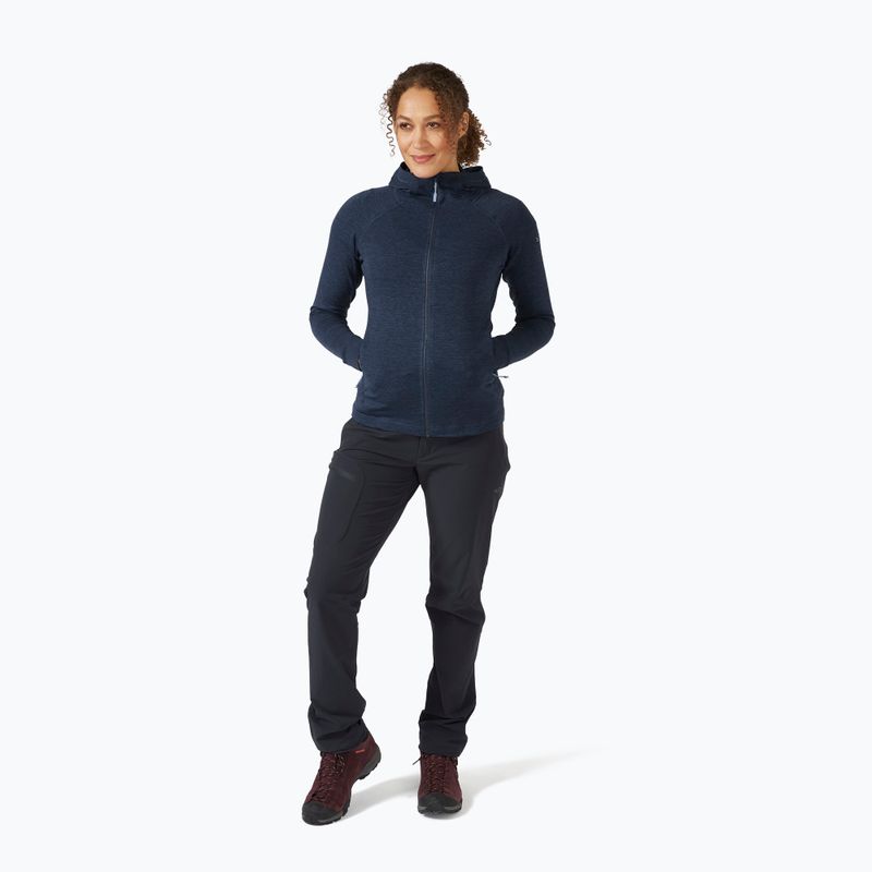 Women's trekking jacket Rab Nexus Hoody navy blue QFF-71 3