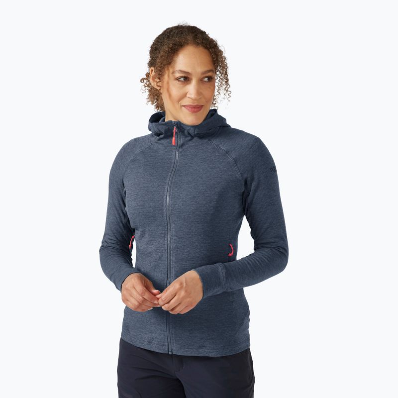 Women's trekking jacket Rab Nexus Hoody grey QFF-71