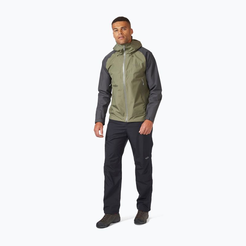 Rab Namche Paclite men's rain jacket green QWH-59 3