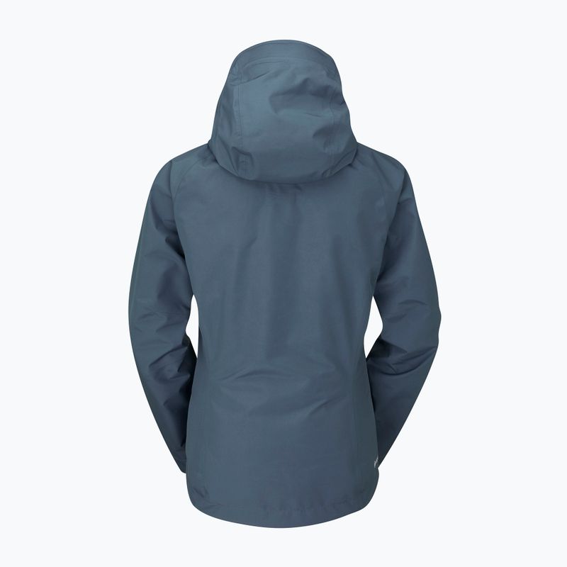 Rab Namche Paclite women's rain jacket blue QWH-60 5