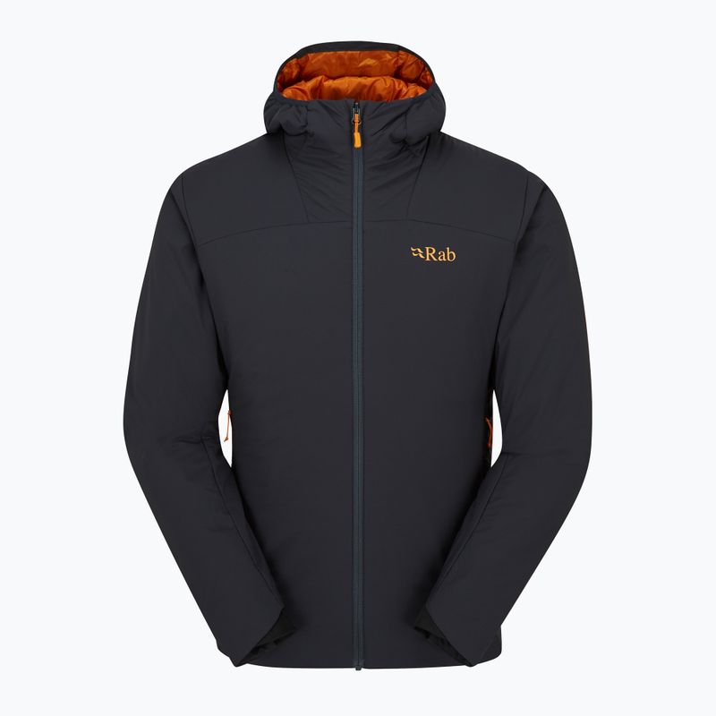 Men's insulated jacket Rab Xenair Alpine Light ebony/marmalade