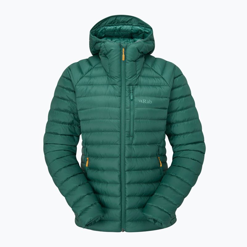 Women's down jacket Rab Microlight Alpine green slate 2