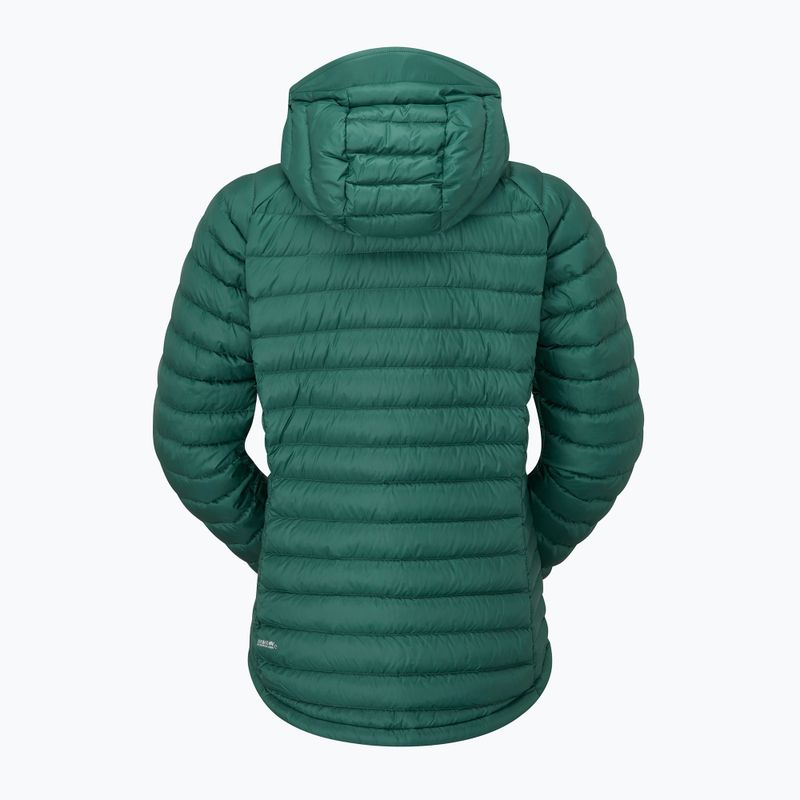 Women's down jacket Rab Microlight Alpine green slate 3