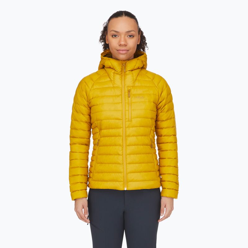 Women's down jacket Rab Microlight Alpine sahara