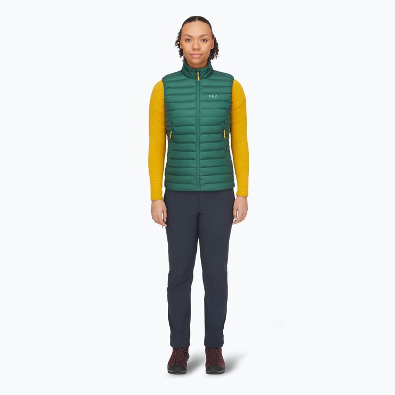 Women's Rab Microlight Vest green slate 2