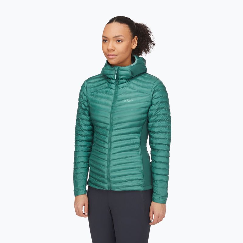 Women's down jacket Rab Cirrus Flex 2.0 Hoody eucalyptus 2