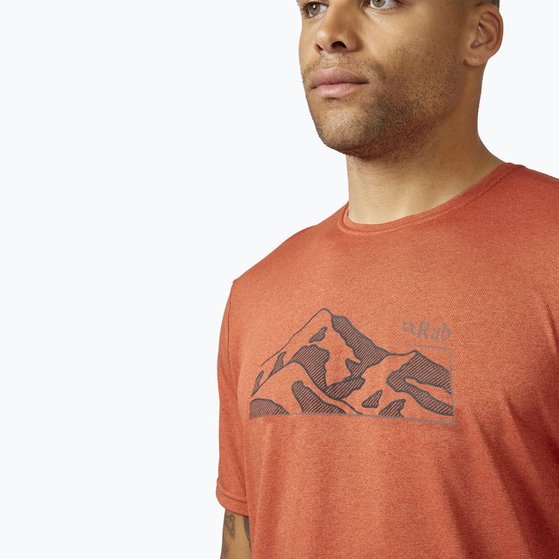 Men's Rab Mantle Mountain Tee red clay t-shirt 4