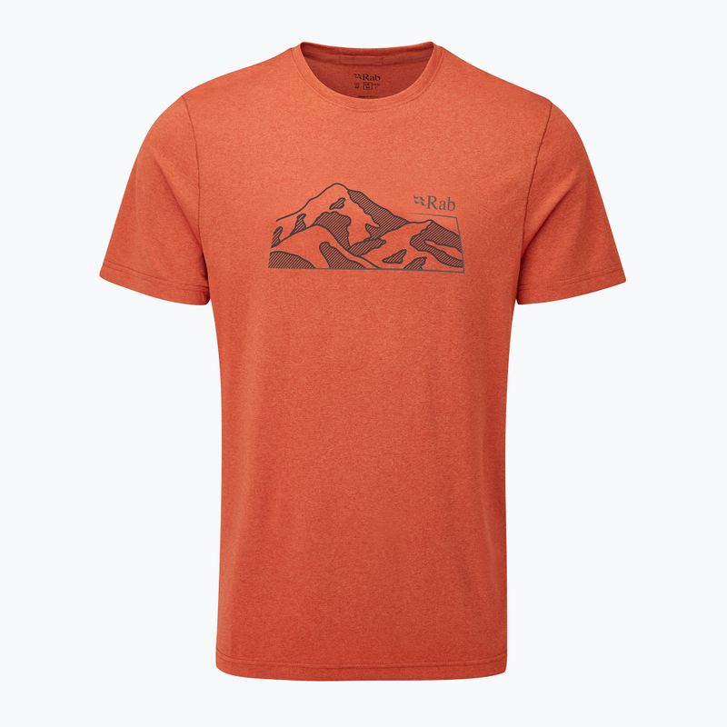 Men's Rab Mantle Mountain Tee red clay t-shirt 5