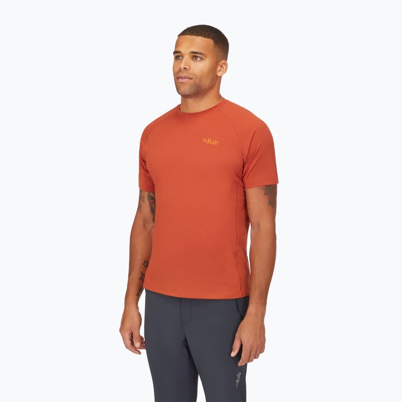 Men's Rab Sonic red clay t-shirt 3