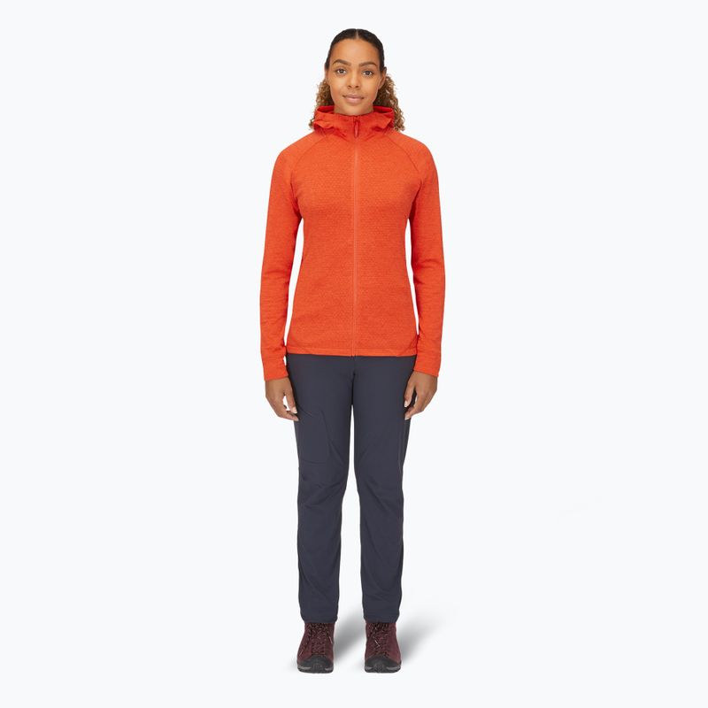 Women's sweatshirt Rab Nexus Hoody red grapefruit 2