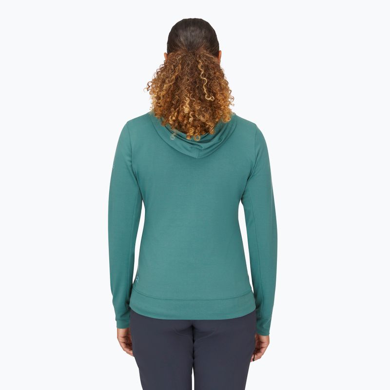 Women's sweatshirt Rab Centrum Hoody eucalyptus 3