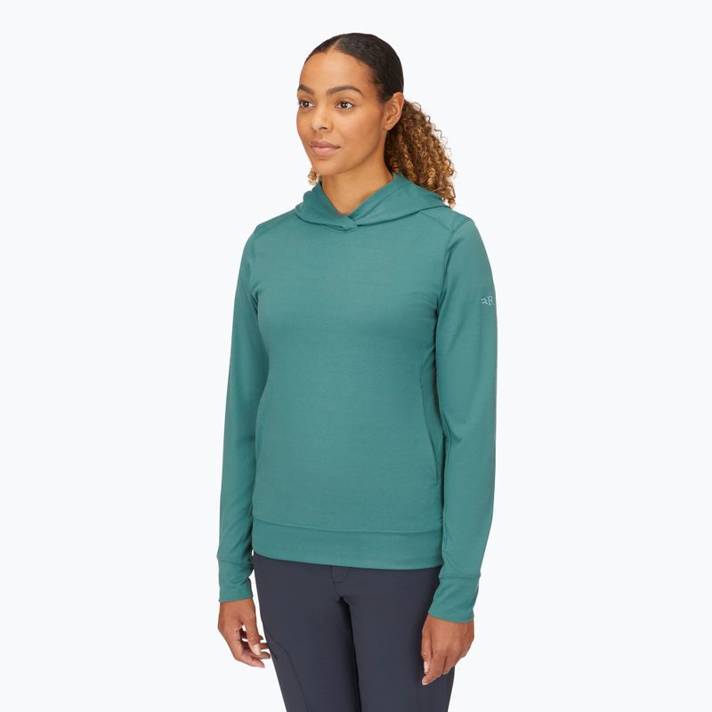 Women's sweatshirt Rab Centrum Hoody eucalyptus 4