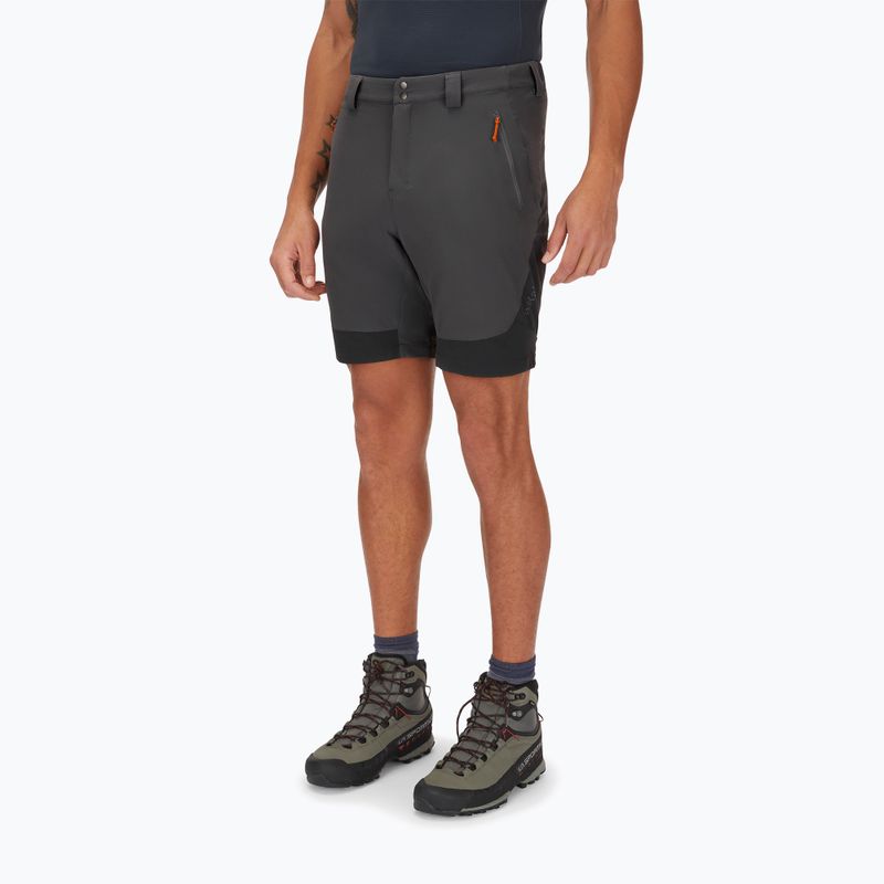 Men's Rab Torque Mountain shorts graphene/anthracite 3