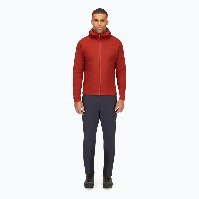 Men's insulated jacket Rab Xenair Alpine Light tuscan red 2