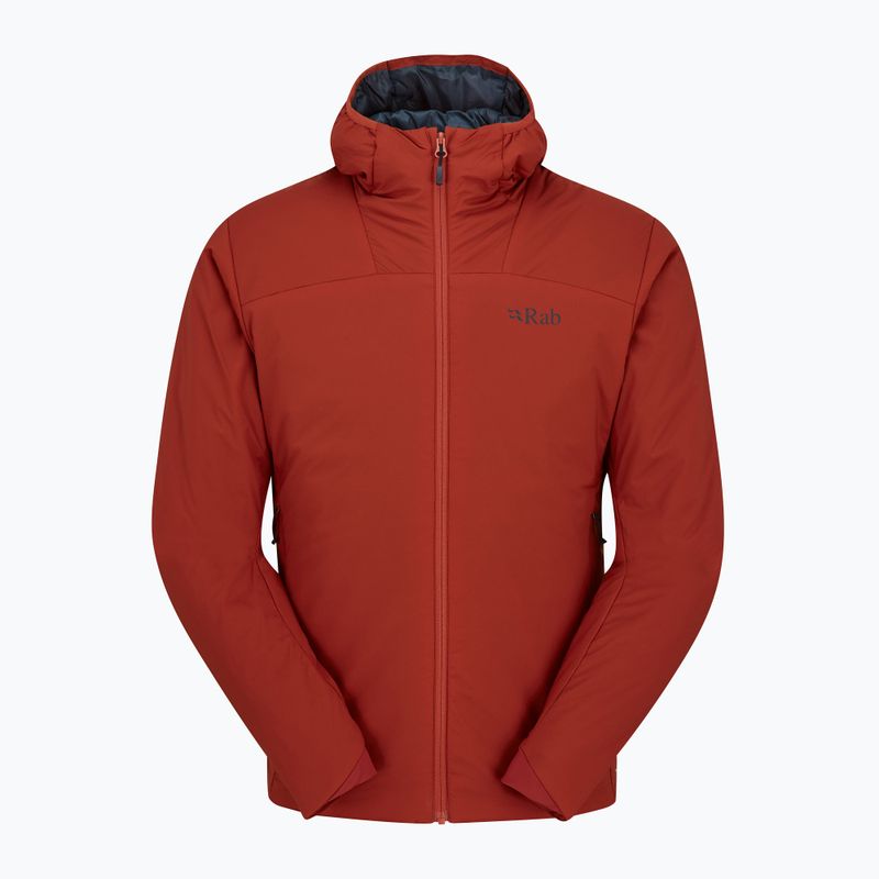 Men's insulated jacket Rab Xenair Alpine Light tuscan red 4