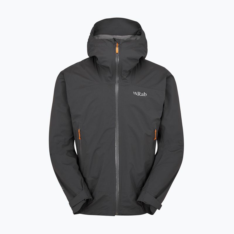 Rab Downpour Light men's rain jacket anthracite 2