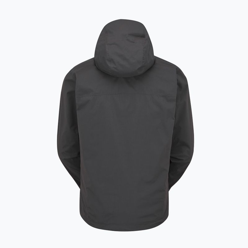 Rab Downpour Light men's rain jacket anthracite 3
