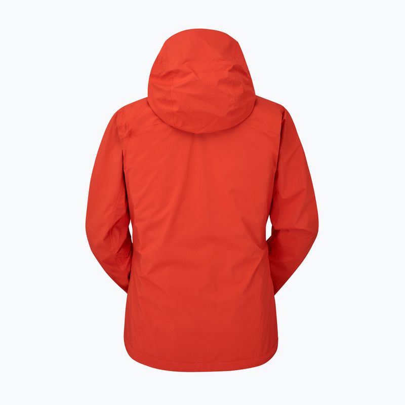 Women's rain jacket Rab Downpour Light red grapefruit 12