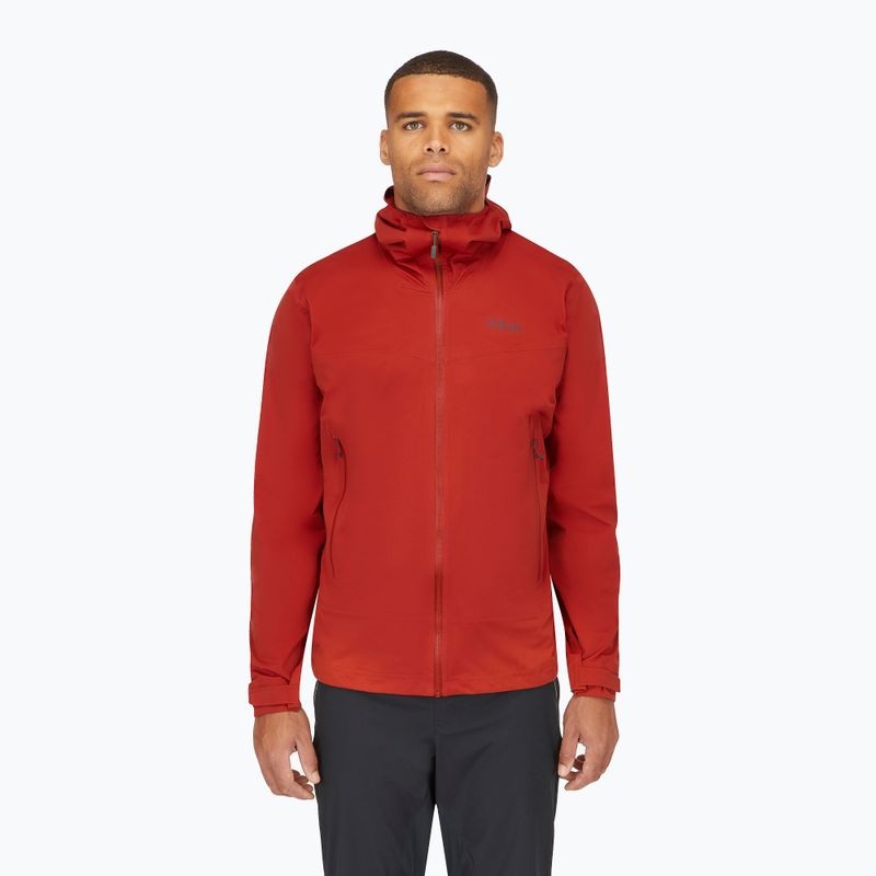 Men's waterproof jacket Rab Kinetic 2.0 Tuscan Red