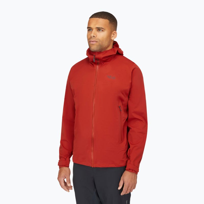 Men's waterproof jacket Rab Kinetic 2.0 Tuscan Red 4