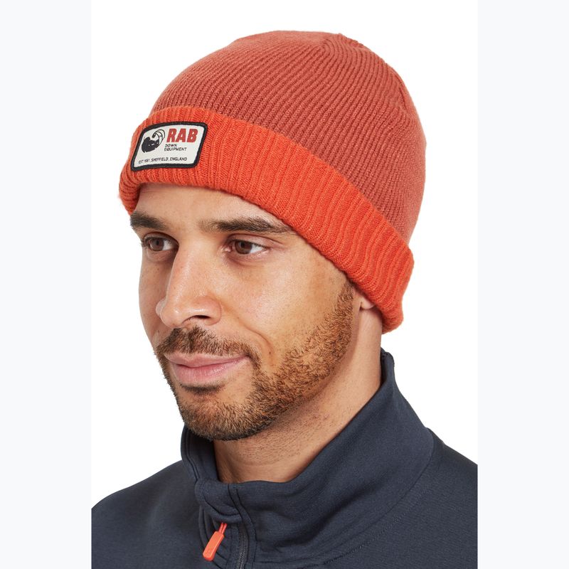 Rab Essential tuscan red/red grapefruit winter beanie 2