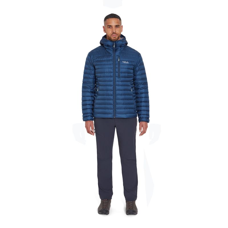Men's down jacket Rab Microlight Alpine Tempest Blue