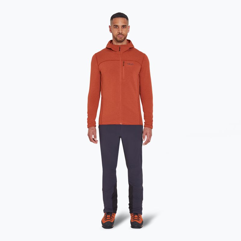 Men's Rab Ascendor Light Hoody tuscan red sweatshirt 2