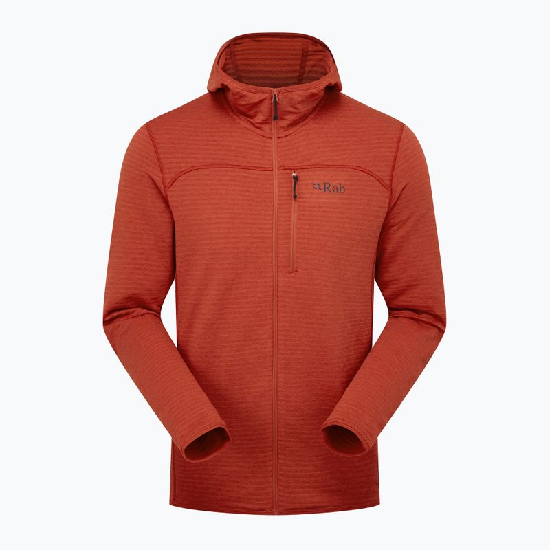 Men's Rab Ascendor Light Hoody tuscan red sweatshirt 4