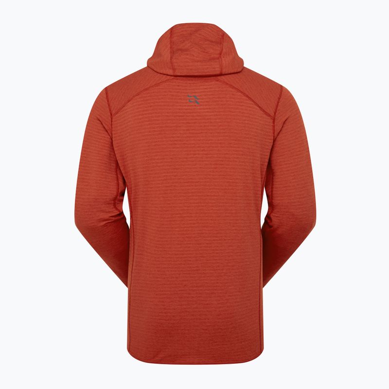 Men's Rab Ascendor Light Hoody tuscan red sweatshirt 5