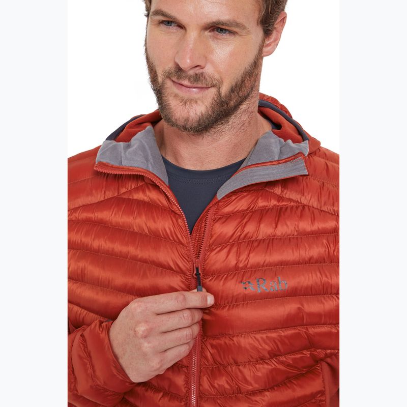 Men's Rab Cirrus Flex Hoody down jacket tuscan red 5