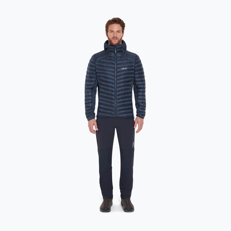 Men's insulated jacket Rab Cirrus Flex Hoody tempest blue 2