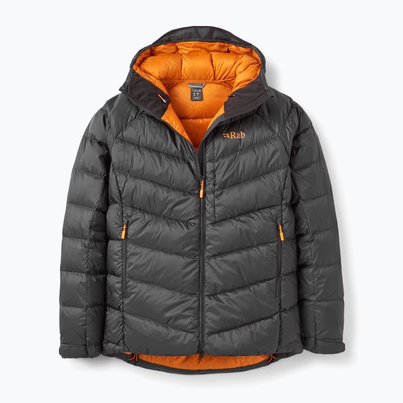 Men's down jacket Rab Glaceon Pro anthracite 4