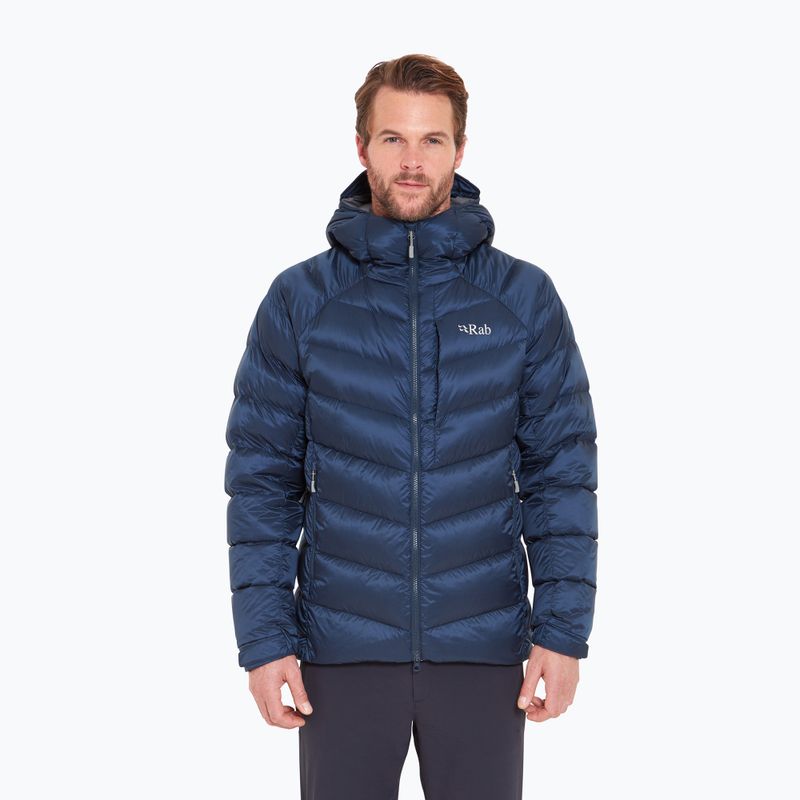 Men's down jacket Rab Glaceon Pro Jacket tempest blue