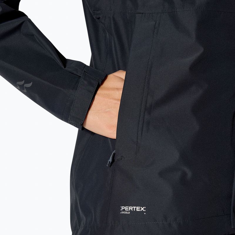 Women's waterproof jacket Rab Downpour black 10