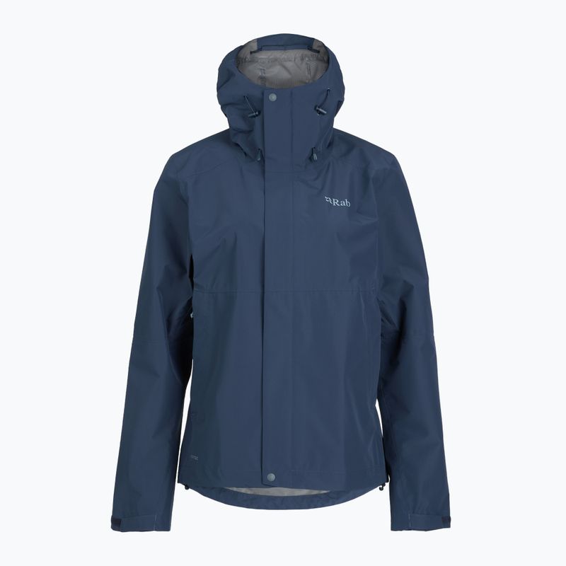 Women's rain jacket Rab Downpour tempest blue