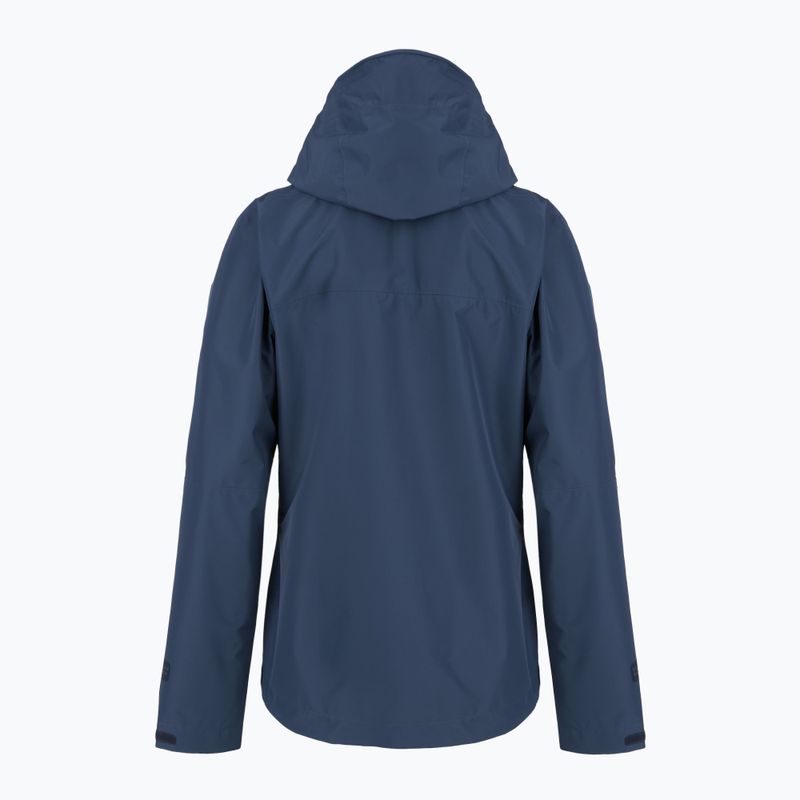 Women's rain jacket Rab Downpour tempest blue 2