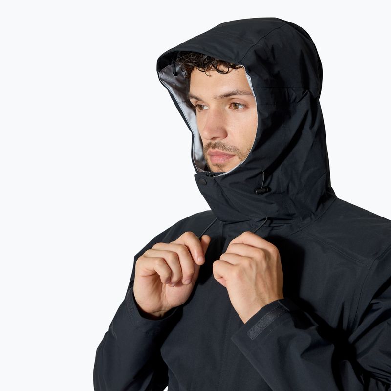 Men's rain jacket Rab Firewall black 5