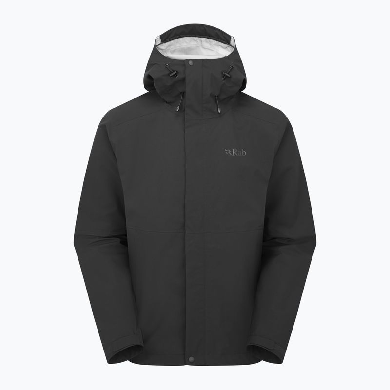 Men's rain jacket Rab Firewall black 10