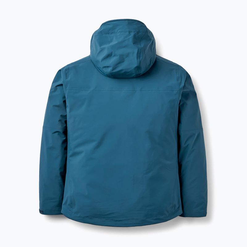 Men's rain jacket Rab Firewall tempest blue 2