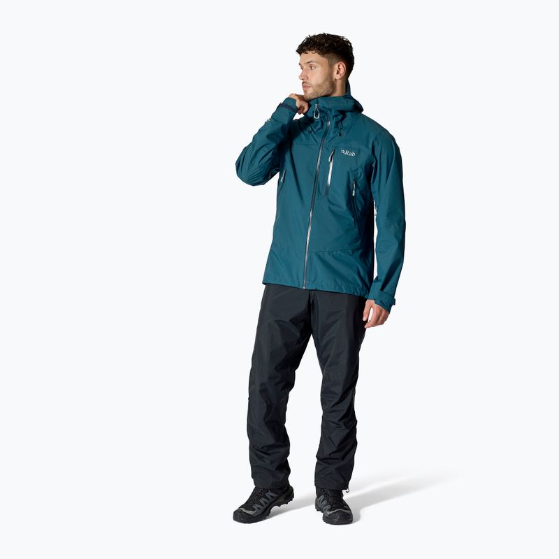 Men's trekking trousers Rab Downpour Mountain black 2