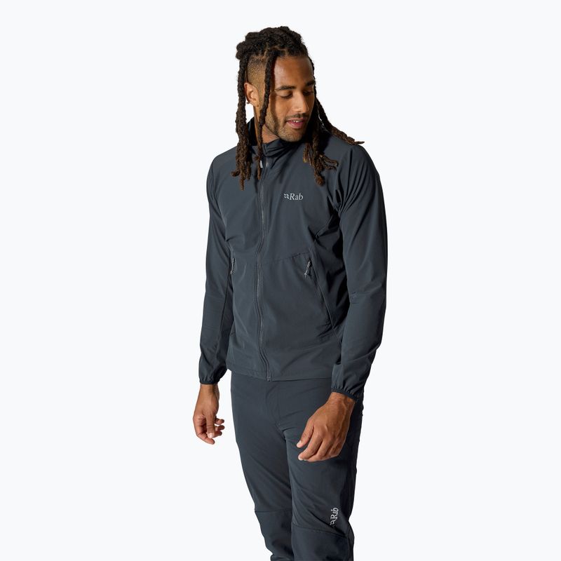 Men's softshell jacket Rab Borealis Hoody beluga