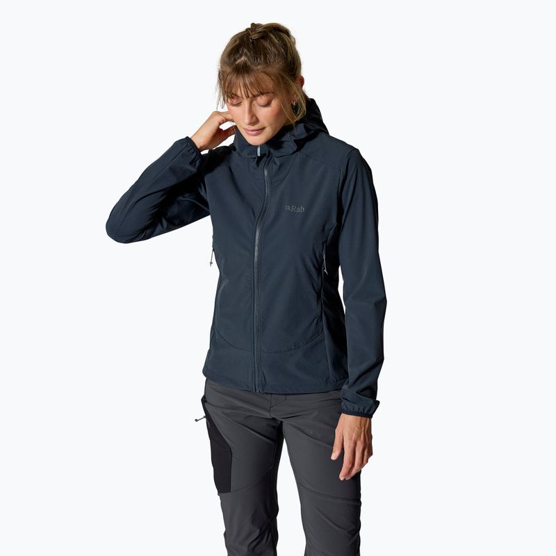 Women's softshell jacket Rab Borealis Hoody beluga